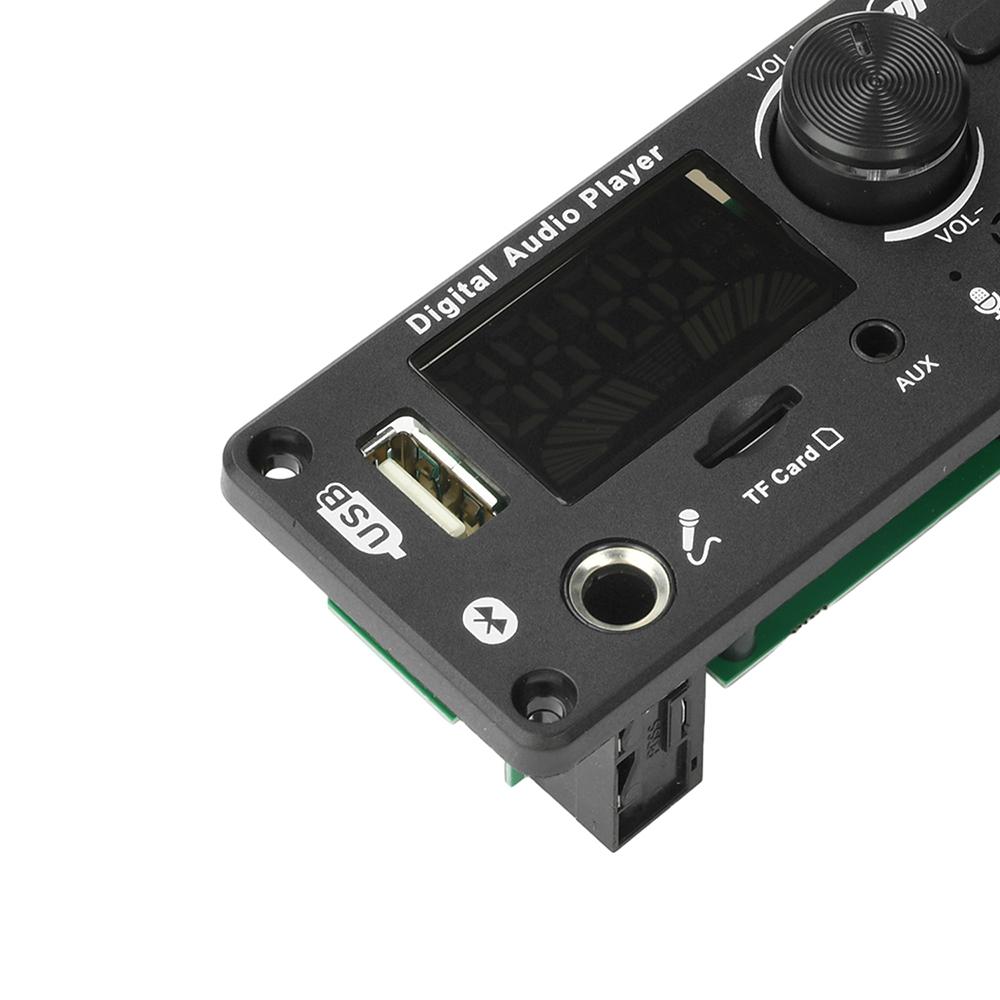 50-ваттный усилитель Bluetooth 5.0 DIY MP3 WAV плата декодера микрофон запись вызов материнская плата 2 * 50 Вт 87,5-107,5 МГц