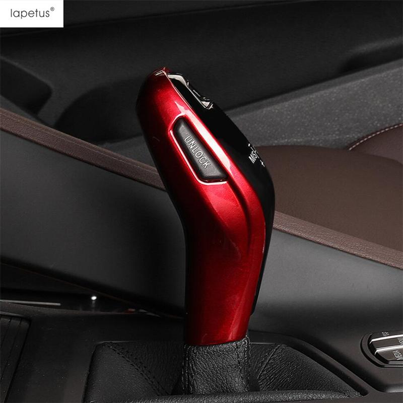 Car Gear Shift Knob Head Handle Decoration Cover Trim For BMW X1 F48 / X2 F39 Red / Carbon Fiber Accessories Interior
