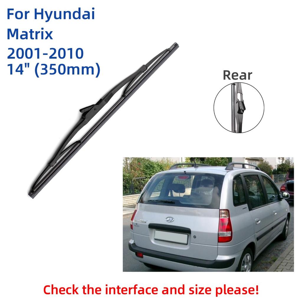 Для Hyundai Matrix 2001-2010 передние и задние щетки стеклоочистителя аксессуары для резки J Hook 2002 2003 2004 2005 2006 2007 2008 2009