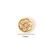 50pcs/bag New Dress Handmade Wooden Buttons Flower Pattern Sewing Scrapbooking
