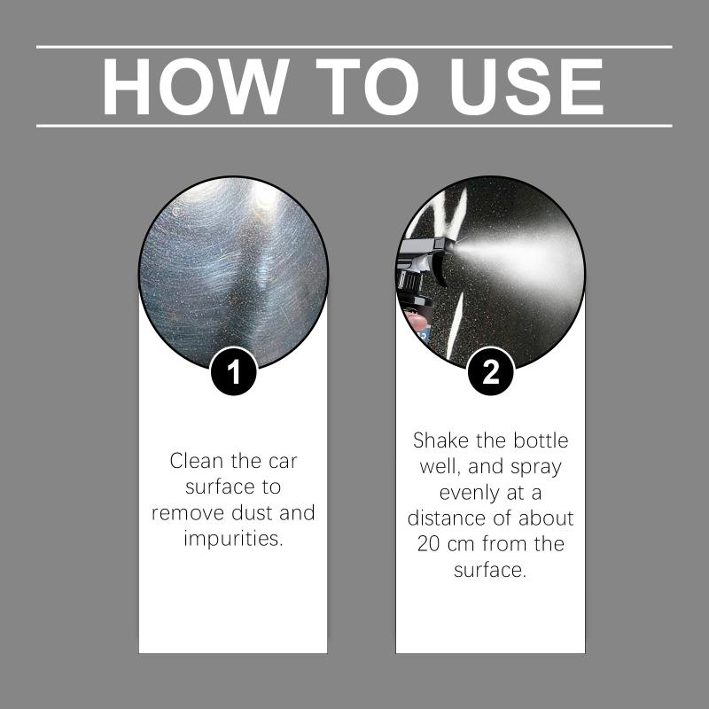 Car Care Ceramic Coating Spray All in One Remover High Shine Polish Hydrophobic Car Surface Protection