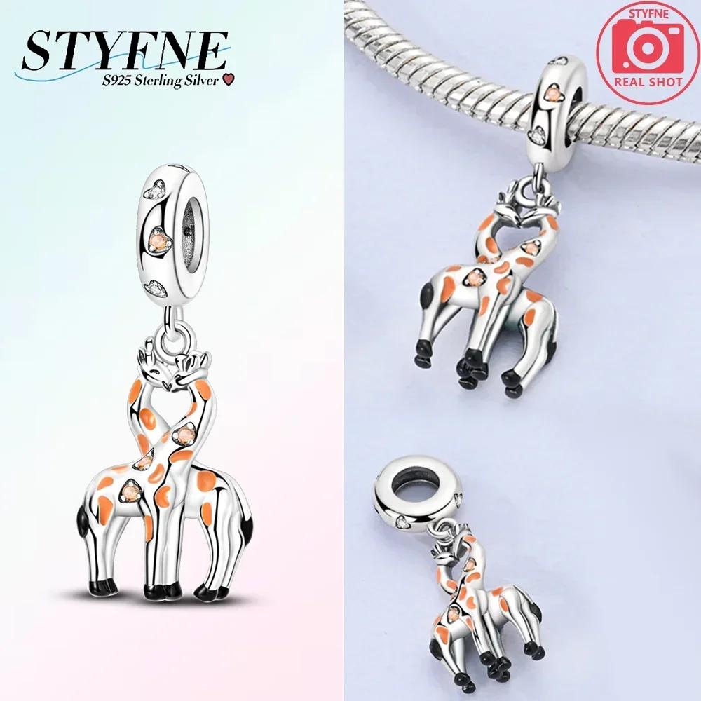 Exquisite Copper Monkey Holds Red Heart Bracelet Cute Lion Charms Fit Women Fine Jewelry Party Beads Diy Gifts