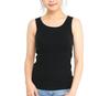 Laulea Akoakoa Black L Cup Padded Cotton Tank Top Innerwear Underwear Tank Simple Plain Underwear Cotton Padded Material Size Material No Elastic At