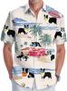 A new large-size men's fashion digital printing short-sleeved shirt in summer from the source manufacturer