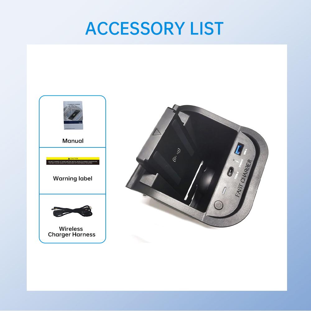 Wireless Car Charger for Mercedes Benz a Class W176 2013-2018 GLA Class 2013-2019 B Class 2011-2019 - Car Accessories