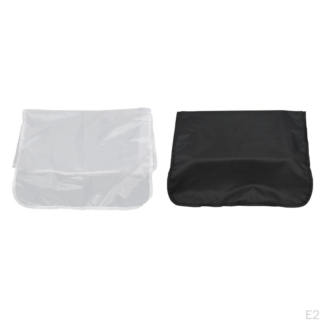Plastic Cover For Back of Chair In Hairdressing Hair Salons 48x43cm Black