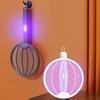 Foldable Bug Zapper Racket Rechargeable Mosquito Swatter Fly Killer and Mosquito Trap Lamp for Indoor and Outdoor