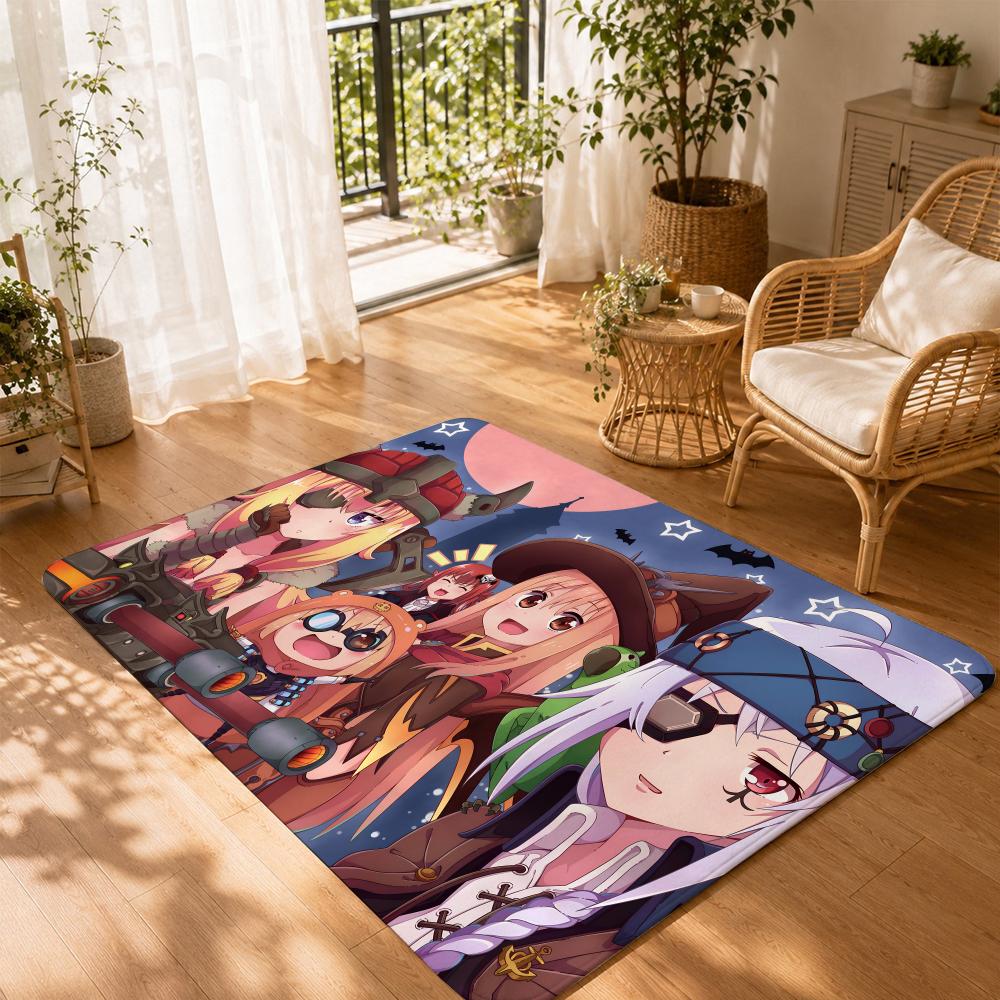 Comedy Anime H-Himouto Umaru-chan Floor Mat Non-Slip Absorbent Floor Mat Decorative Rug for Home Bathroom Bedroom Entryway