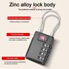 Zinc Alloy 4 Digit Combination Lock TSA Wire Rope Padlock New Customs Password Lock  Travel