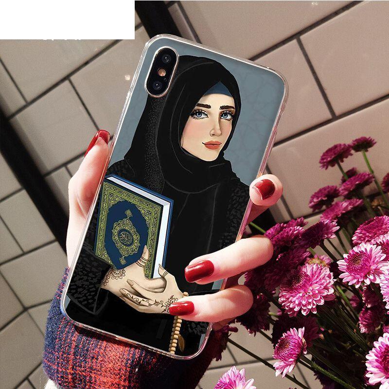 Мусульманский исламский арабский хиджаб, лицо, гриль, глаза, Коран, чехол для телефона для iPhone 11 12 13 pro max X XS MAX 6 6s 7 7plus 8 8Plus 5 5S SE XR