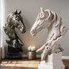 Nordic Style Retro Horse Head Ornaments, Home Decoration, Living Room and Office Ornaments, Resin Handicrafts Decoration