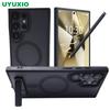 UYUXIO Магнитный чехол для мобильного телефона с подставкой для Samsung Galaxy S25 S24 S23 Ultra FE S22 Plus Чехлы-подставки с держателем