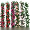 Artificial Rose Vine for Living Room Decoration, Air Duct Cover, Plastic Flower Garland
