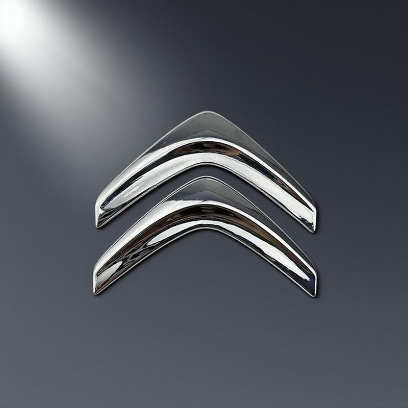 10.2*8.6cm Metal Emblem For Citroën C4 C3 C5 C1 DS3 DS5 DS4 Picasso Front Rear Logo Badge OEM Style Replacement Glossy Black ama123