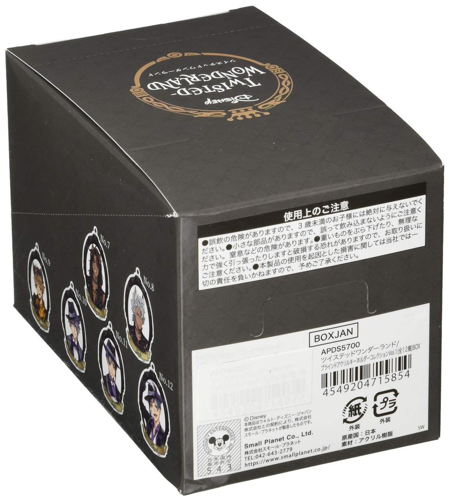 Small Planet Disney Twisted Wonderland Blind Acrylic Keychain Collection 1 Box APDS5700 Vol. (12 pieces)