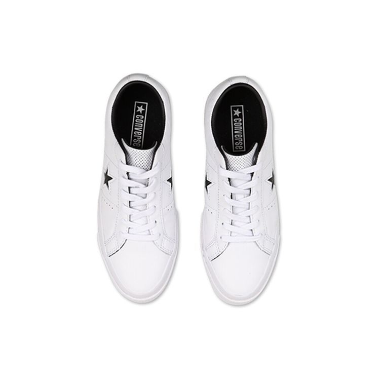 Converse Кеды низкие из перфорированной кожи One Star, модные, удобные, унисекс, белые 158464C