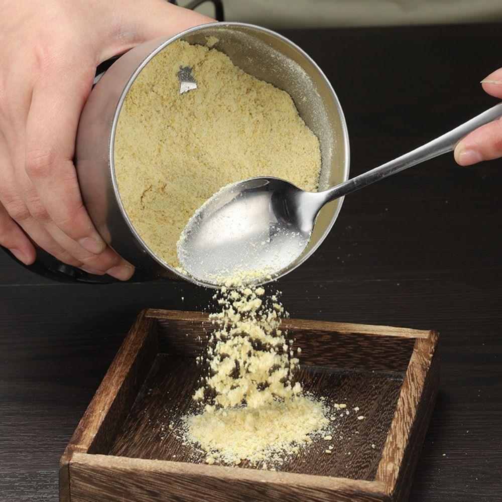 Stainless Steel Electric Coffee Grinder Transparent Lid Grain Mill Mini Spice Pepper Grinder  Nuts