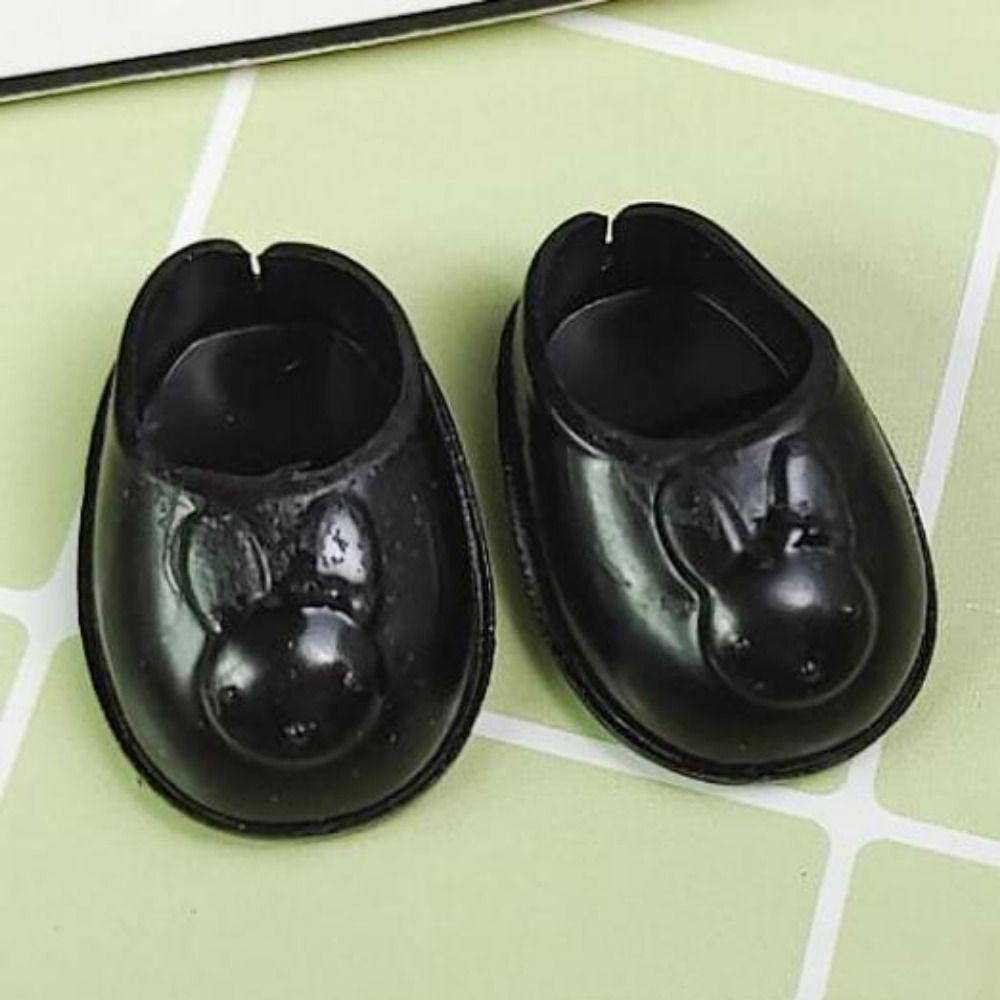1 pairs PVC Doll Shoes Boots Cute General-Purpose Doll Body Shoes Mini Shoes for 17cm Dolls