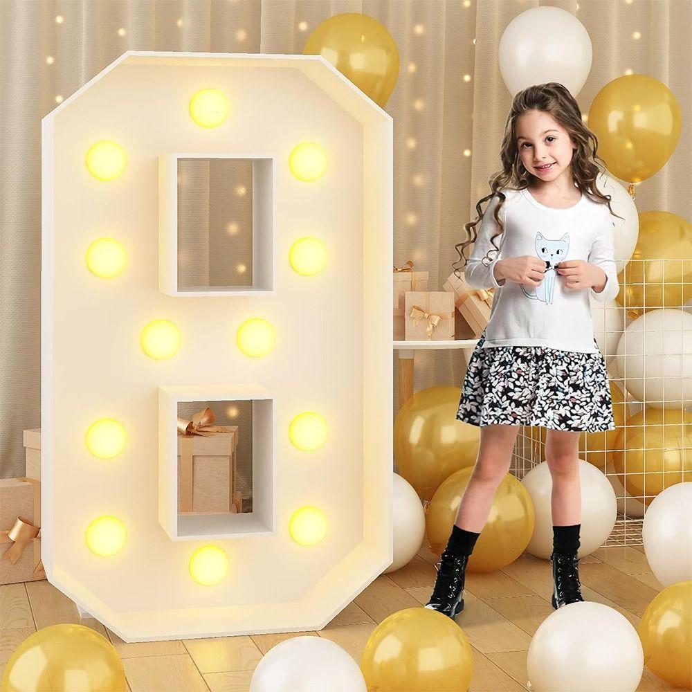 Light Up Balloons LED Light Balloon 91cm Birthday Balloon Frame  Party Decoration
