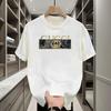 Summer 2025 New Luxury Brand Letter Pattern Printed Men's 100% Pure Cotton Short-sleeved Round-neck T-shirt#Color(1)