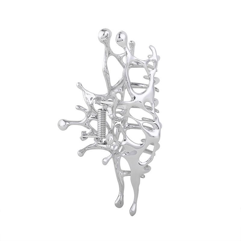 Премиальная металлическая шпилька для волос для женщин с густыми волосами - элегантный аксессуар Shark Clip