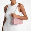 Michael Kors MK Empire Logo Zip Closure Leather Shoulder Bag Medium Women shoulder bag Light-Pink 32H3S8EW6L-SMOKEYROSE