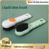 Large Capacity Press-Type Shoe Brush with Soft Bristles and Liquid Dispenser