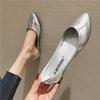 Women Flats Gommino Driving Shoe Female Boat Shoes Casual Summer Spring Slip On Loafers Silver Flats Gold Shoes 33 -43 Soft Sole