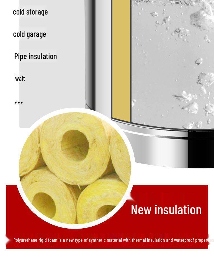 Изолированное ведро из нержавеющей стали 304 для риса и соевого молока, ведро для ледяного желе большой вместимости