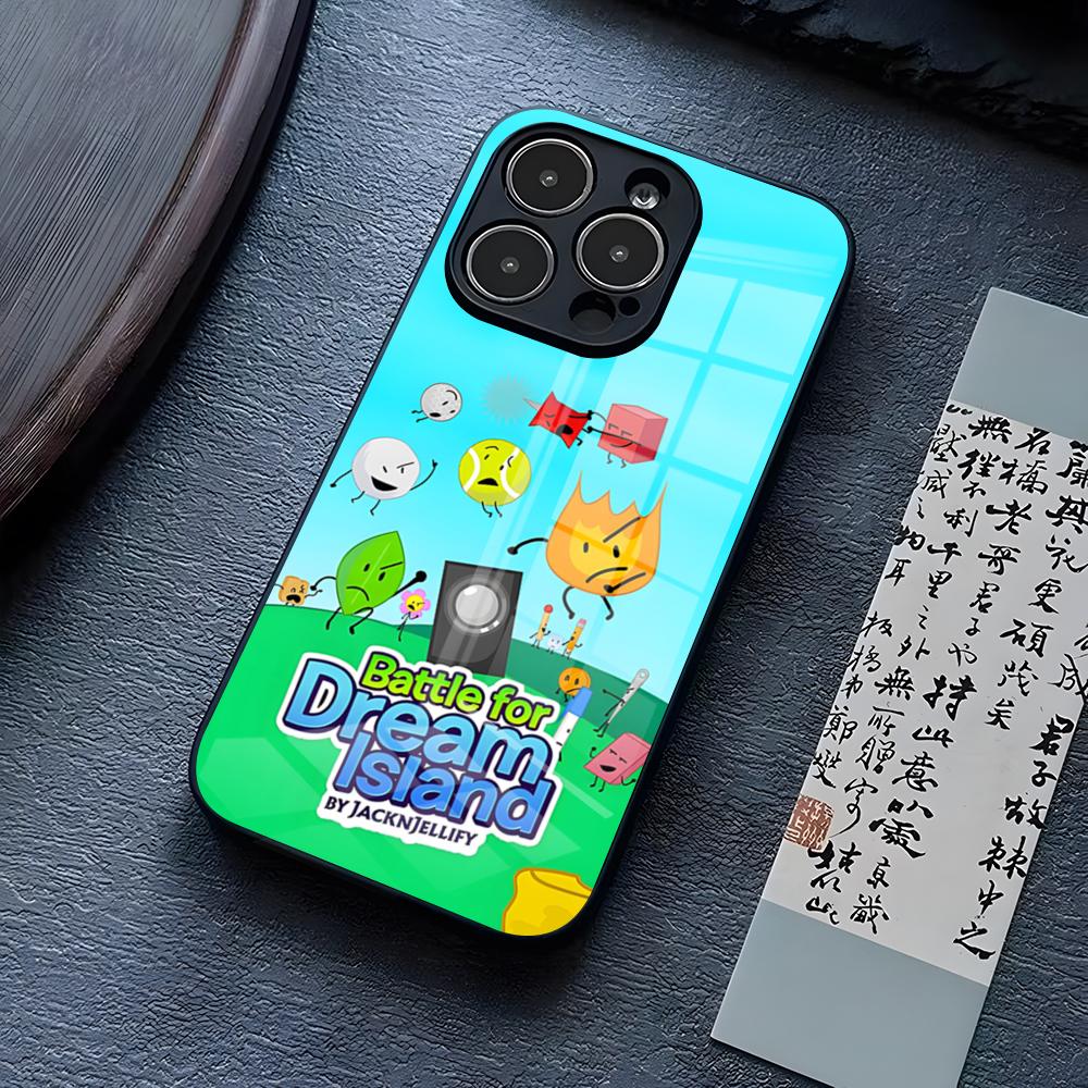 B-Battle For Dream Island Phone Case For IPhone 17 Pro Max 15 Pro 14 12 11 13 Mini X XR XS 16 Plus SE Glass Cover