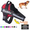 Personalized Dog Harness NO PULL Reflective Breathable Pet Harness Vest For Small Large Dog Outdoor Walk Training Accessories