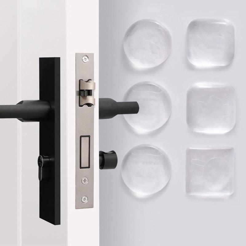 Прозрачная дверная ручка, бампер, защитная заглушка, силиконовый бесшумный дверной стопор, амортизатор, самоклеящаяся защита стены, дверной стопор