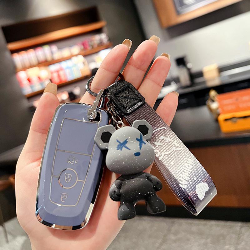 Чехол для ключа Ford для Focus, Mondeo, Escort, Taurus, Edge, Explorer, Everest - Защитный жесткий чехол