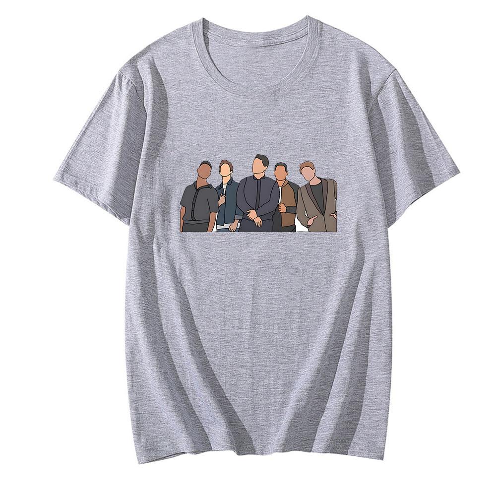 Футболка Six60 с мультяшным принтом, короткий рукав, круглый вырез, Camisetas, удобная хлопковая повседневная футболка, унисекс для женщин/мужчин