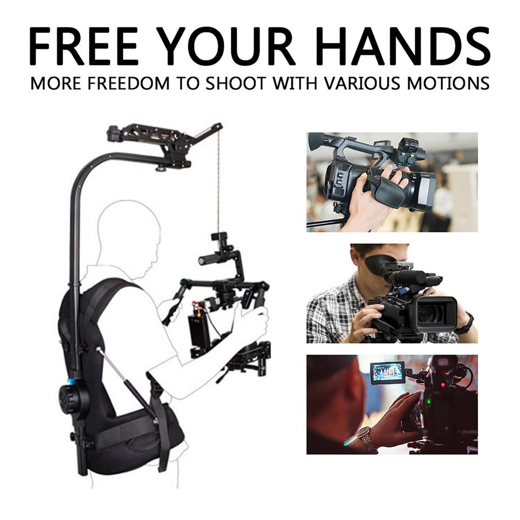 3 18КГ Сверхпрочный Амортизирующий Жилет-Поддержка для Камеры/Видеокамеры с Поддержкой Стабилизатора Руки