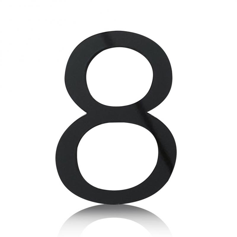 New Floating House Numbers Creative Modern Zinc Number Self Adhesive Door Sign Outdoor Mailbox Apartment Home Decorations