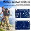 1/2Pcs Pocket Survival Guide Card Easy Read Portable Lightweight Outdoor Travel Camping Hunting Hiking Light Shadow Star Navigation Card Tools