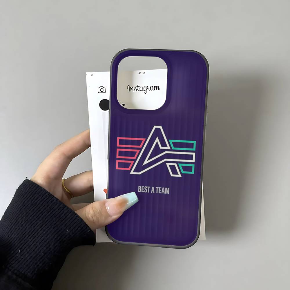 Куртка Alpha Industries Чехол для телефона Для IPhone 17 16 15 14 Plus 13 12 11 Pro Max Pro Волна Гофрированный чехол