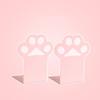 2X Cartoon Paw Bookend Stand Holder Non-skid Desktop Storage Rack Sturdy Book Storage Rack  Home
