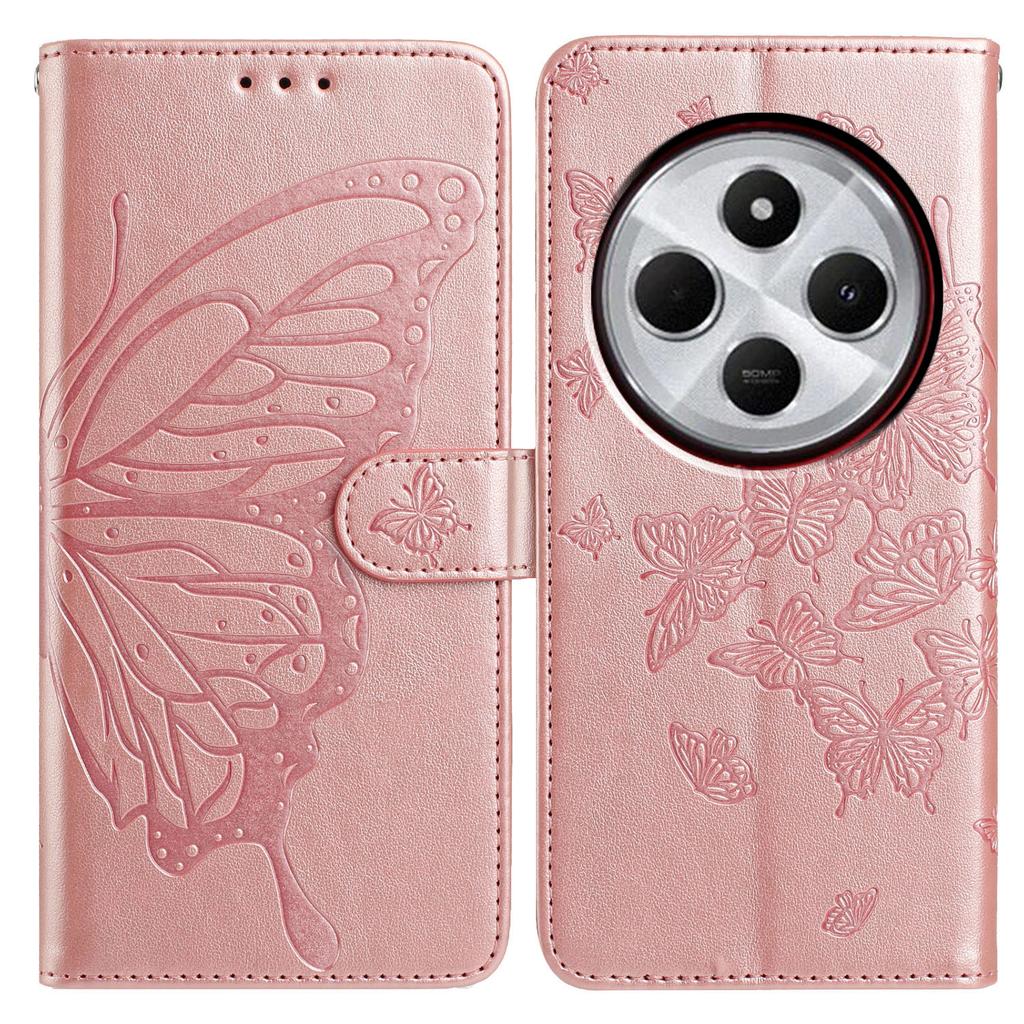 Чехол-кошелек для Xiaomi Redmi 14C 4G/14C 5G/14R 5G/A4 5G/A3 Pro 4G/Poco C75 4G/Poco M7 5G из ПУ кожи, чехол для телефона с ремешком