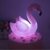 Night Lamp Touch Ornament PVC Romantic Control Cake Flamingo Style Night Light