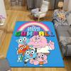 1Pc Gumball'S Colorful Friends Rug, Office Carpet Indoor Outdoor Doormat, Non-Slip, Comfortable, Living, Christmas Halloween, Xmas Gift N1224