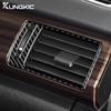 Настоящее мягкое углеволокно для Honda Accord 2013 2014 2015 2016 2017 LHD Автомобиль Боковые воздуховоды центральной консоли Аксессуары для интерьера