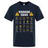Driving Warning Signs 101 Auto Mechanic Gift Driver Funny Print T-Shirt Fashion Casual Big Size T Shirt Cotton Mens Tops Tees