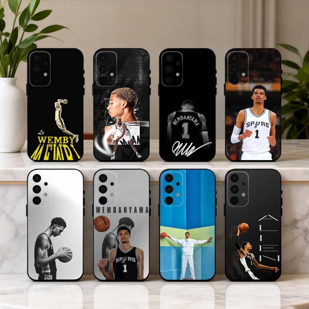 V-Victor-R Renowned SPORT W-Wembanyama-A Phone Case For Samsung Galaxy A73,A72,A71,A70,A53,A52,A51,Soft Silicone Black Cover