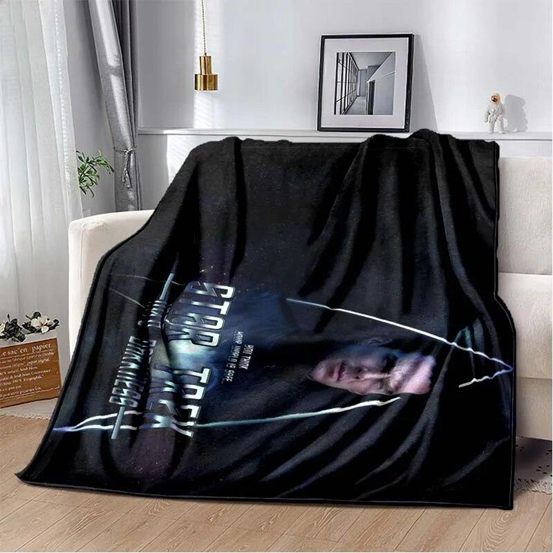 3D Print Star-T-Trek Pattern Flannel Blanket,Multi-purpose Holiday Gift Blanket Warm And Soft Blankets All Seasons