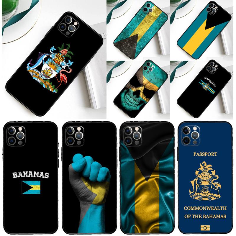 Чехол для телефона с флагом Багамских островов Для iPhone 16 15 Pro Max 12 13 Mini 11 14 Pro Max XR 16 15 Plus 16e Cover Coque