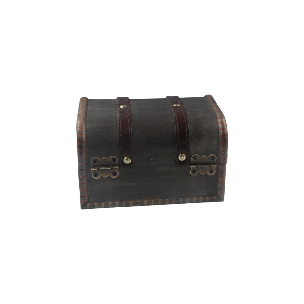 Wooden Retro Treasure Chest With Buckle Lock Storage Box Storage Case Jewelry Organizer Box Props