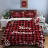 Christmas Print Bedding Set Duvet Cover 1 Duvet Cover 1/2 Pillowcases Adult and Kids Bedding Set Luxury Holiday Christmas Gifts