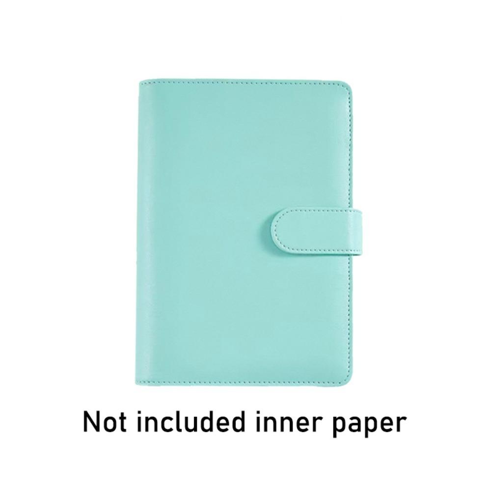 Macaroon Color Loose Leaf Notebook Cover PU Leather Journal Agenda Planner Cover  Work